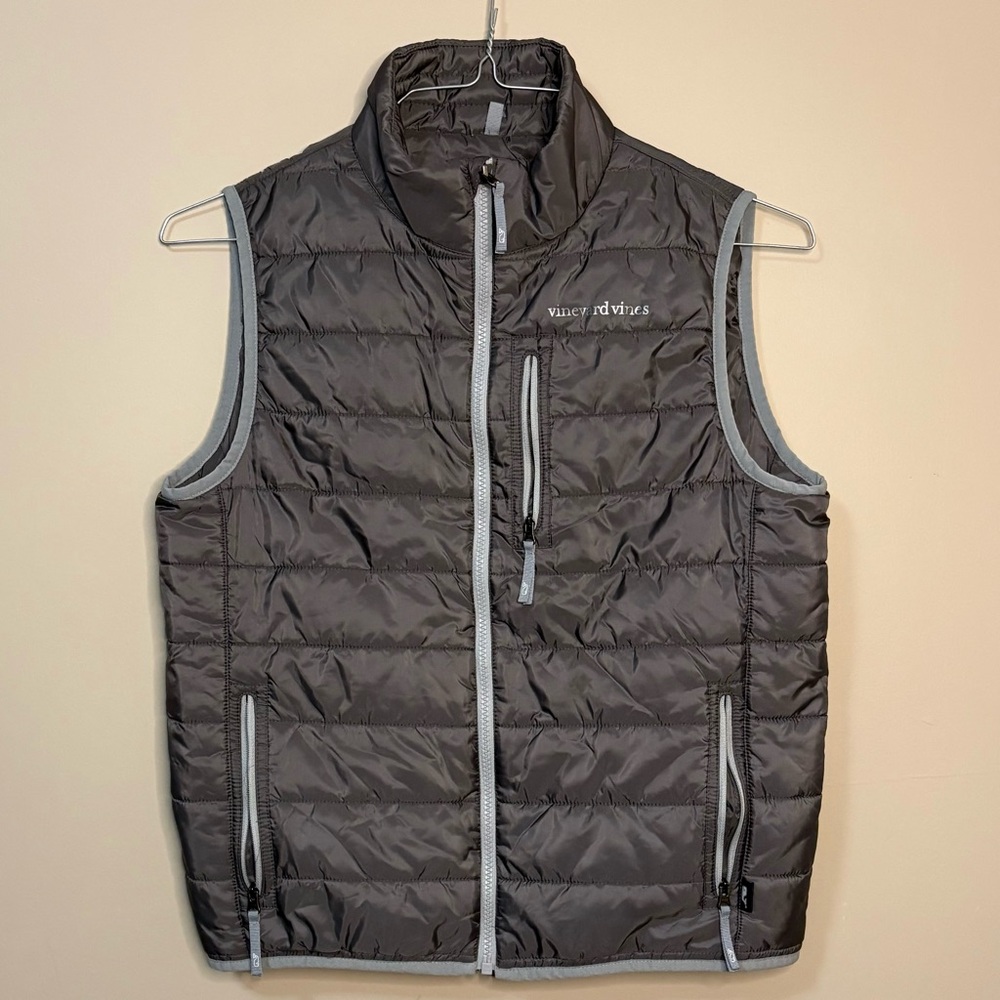 Grey Vineyard Vines Puffer Vest